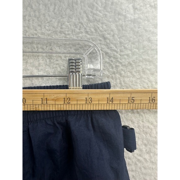 White Sierra Navy Blue Nylon Zip Ankle Track Pants Joggers Womens Medium - Picture 9 of 13